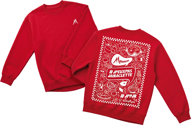 Les sweats collector, devant et dos